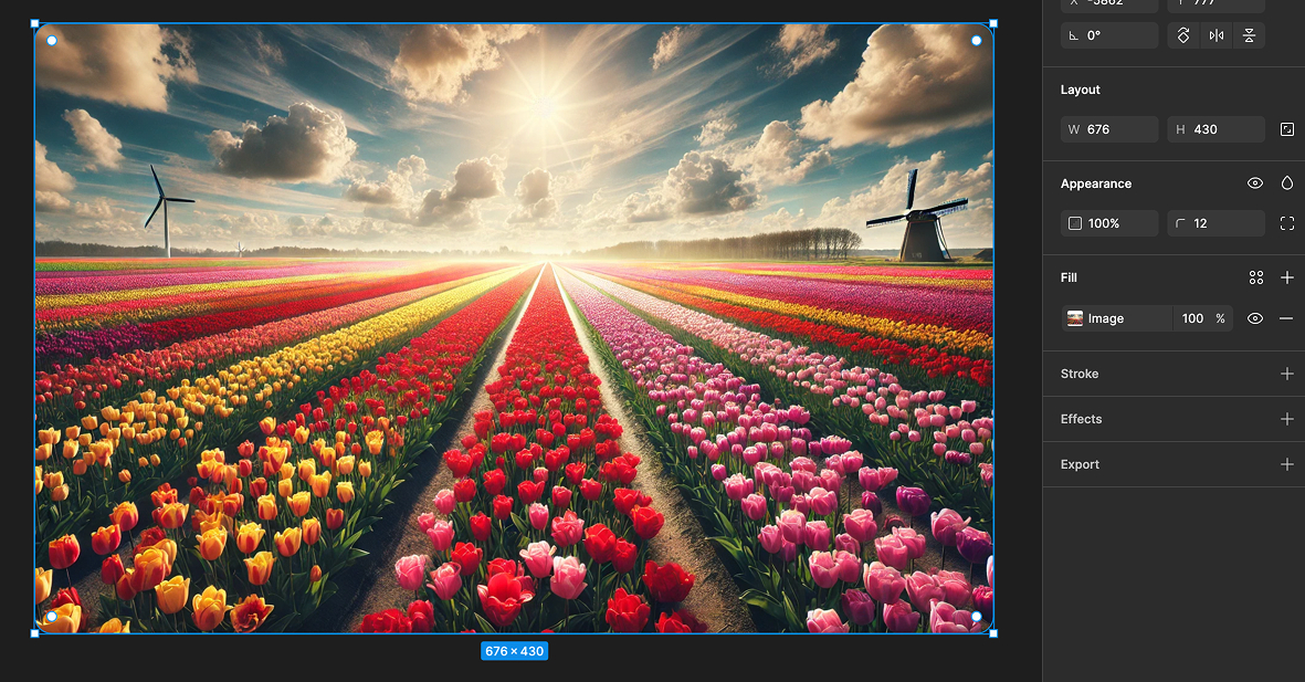 Создание изображения для компонента карточки и его свойства