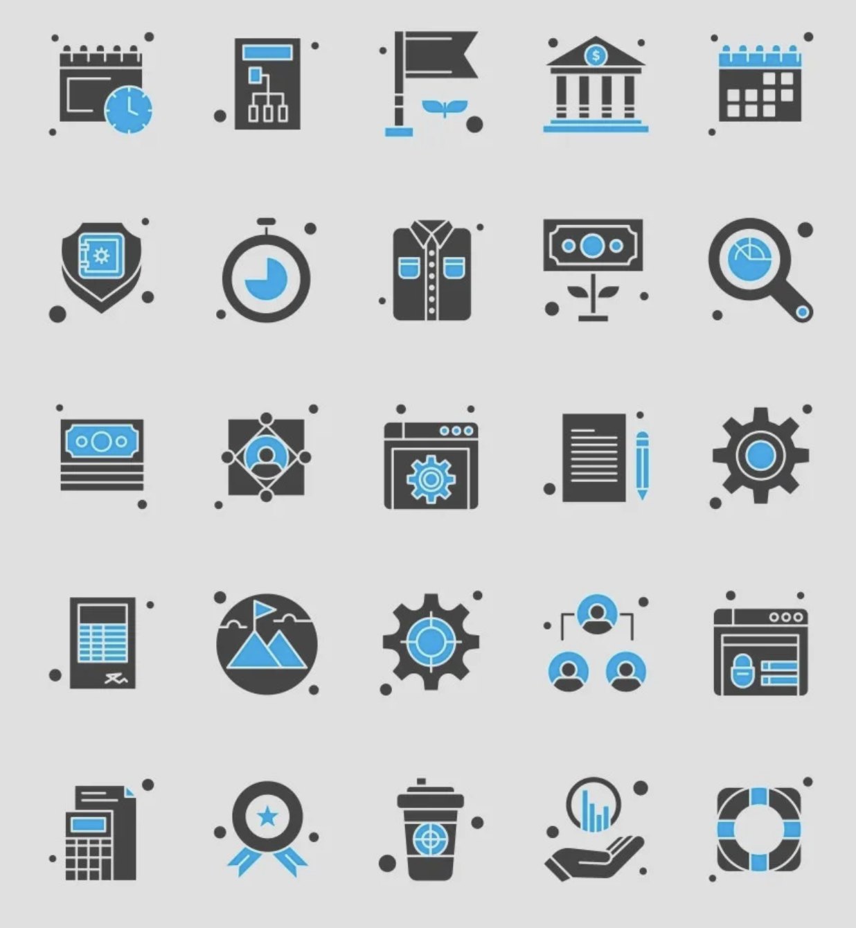 Один из видов иконок — двухцветные